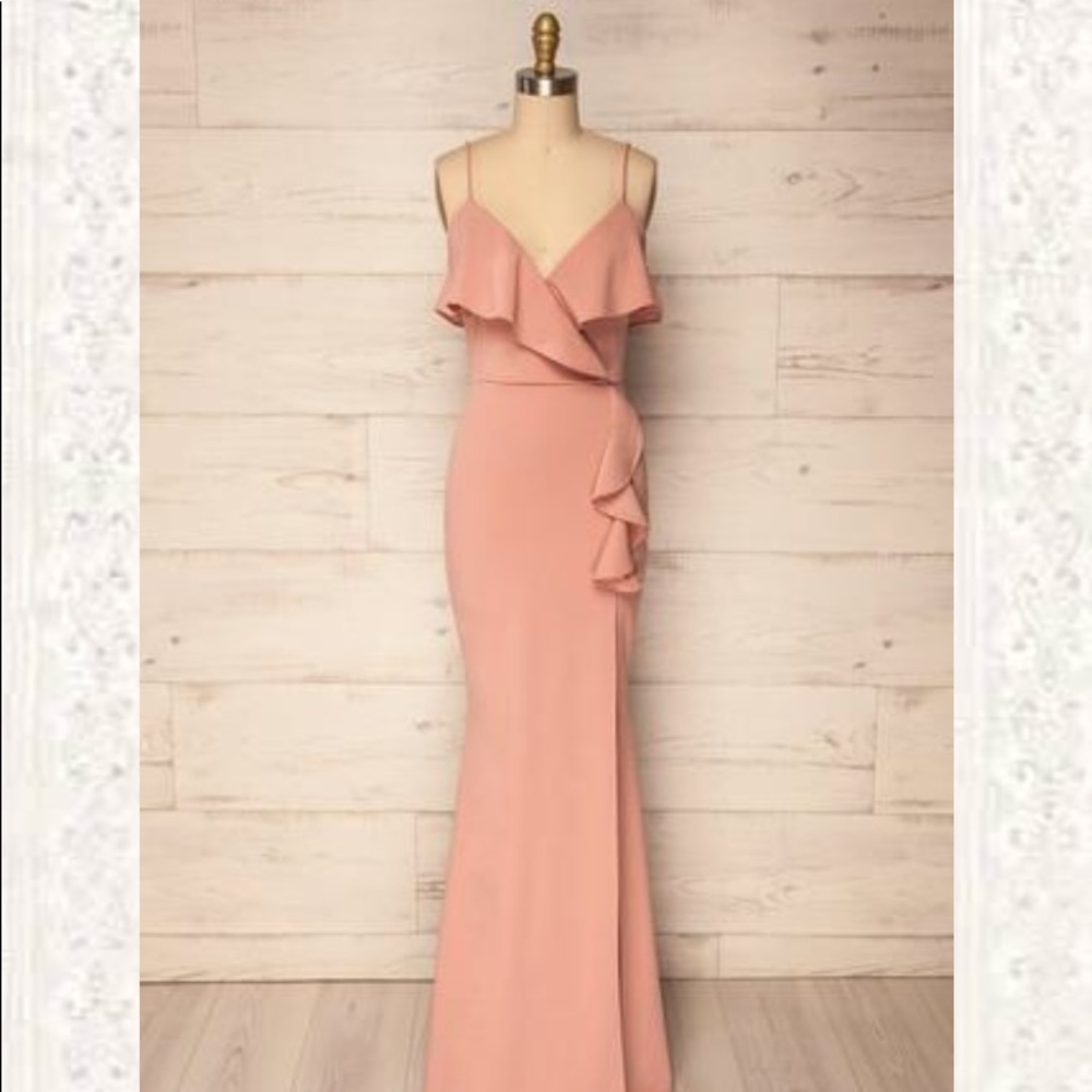 Blush Ruffle Dress